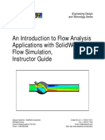 An Introduction To Flow Analysis Applications With Solidworks Flow Simulation, Instructor Guide