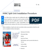 HVAC Split Unit Installation Procedure - Method Statement HQ