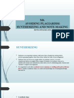 m6 Synthesizing and Note-Making