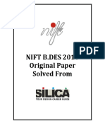 Nift Original Paper Solved From FT B.DES 2018 Original Paper Solved From 8