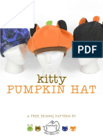 Kitty Pumpkin Hat Sewing Pattern