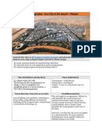 IB DP Geography - Eco City in The Desert - Masdar: and Make Brief Notes On Why Abu