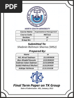 Final Term Paper On TK Group