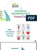 General Mathematics: Virtual Class