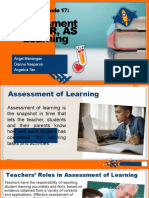 Learning Episode 17 Assessment OF FOR AS Learning