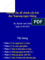 Những vấn đề chính yếu khi đọc Xquang ngực thẳng