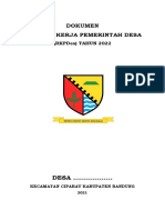 Dokumen Rencana Kerja Pemerintah Desa