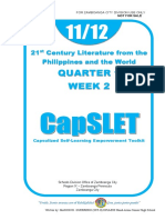 Quarter 1 Week 2: 21 Century Literature From The Philippines and The World