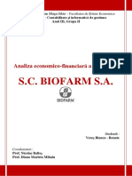 Analiza Economico Financiara a Companiei