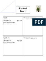 My Seed Diary: Week 1 My Plant Is CM Tall