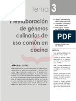 Preelaboración Géneros Culinarios Uso Común en Cocina