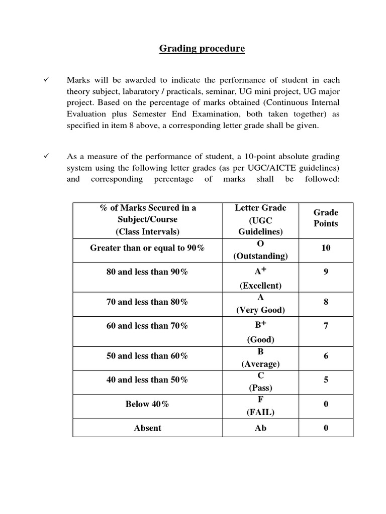 CGPA Calculation Guide for B.Tech Students | PDF | Percentage | Arithmetic