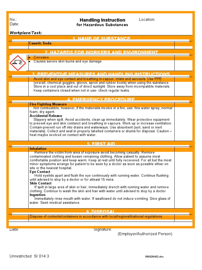 Caustic Soda Eng PDF Personal Protective Equipment Chemistry