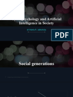 Cyberpsychology and Artificial Intelligence in Society: DR Marta R. Jabłońska