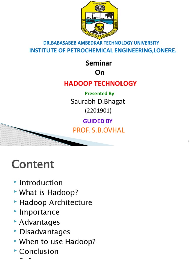 Hadoop Technology Seminar Guide | PDF | Apache Hadoop | Data