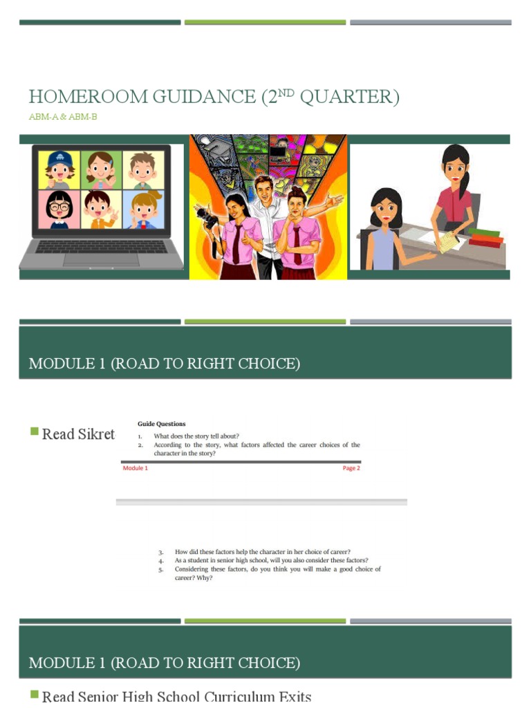 Homeroom Guidance Module 2nd Quarter | PDF