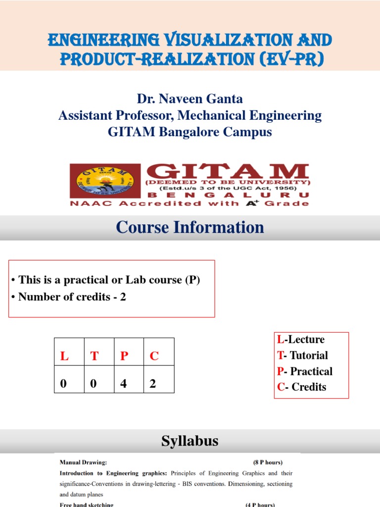 Engineering Visualization and Product-Realization (EV-PR) | PDF ...