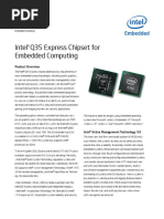 Intel Q35 Express Chipset For Embedded Computing: Product Brief