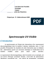 Spectroscopie UV-Visible M2 G Polym