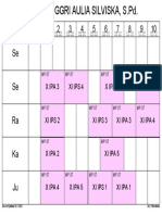 Jadwal Pelajaran SMA 2022