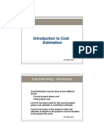 Introduction To Cost Estimation 150909 Printable