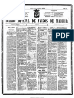 Diario Oficial de Avisos de Madrid. 18-9-1886 Chueca Asiste Como Expectador A Los Hugonotes