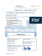 How To Make Headers and Footers in Word (Win)