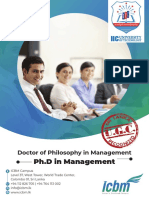 PH.D in Management IIC University Brochure