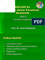 Pengenalan kesalahan bahasa dalam penulisan akademik