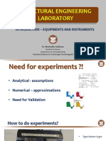 Structural Engineering Laboratory: Introduction - Equipments and Instruments