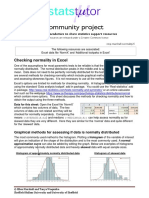 Community Project: Checking Normality in Excel