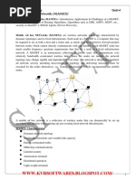 Mobile Ad Hoc Networks (Manets)