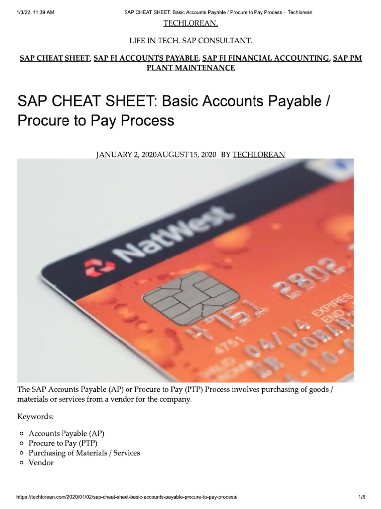 SAP Basics | PDF