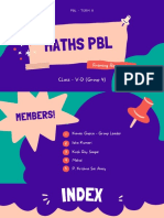 Maths PBL: Framing Rectangles Class - V-D (Group 4)