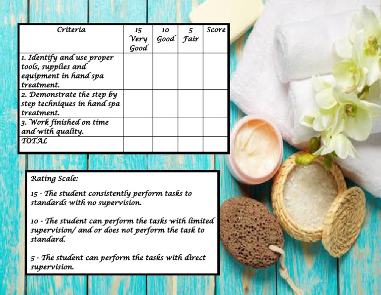 Nail Care Criteria PDF