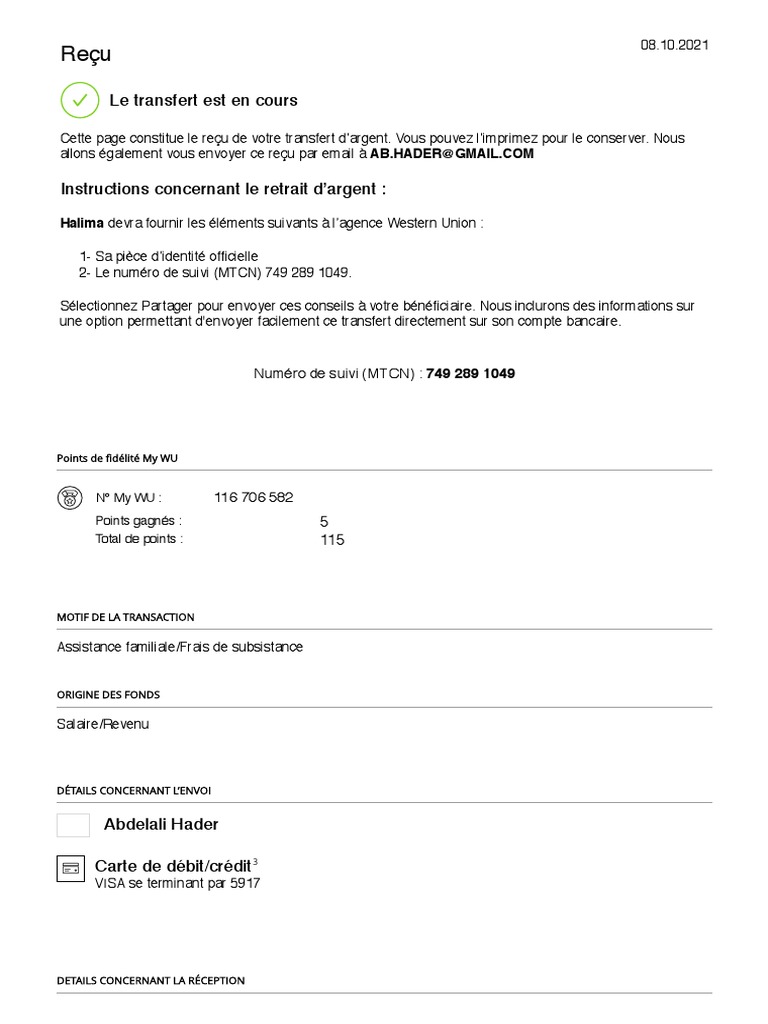 Telecharger Formulaire Western Union La Poste Pdf Money Transfer - Global Money Transfer - Western Union | PDF | Économie