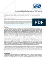 Machine Learning Algorithms Applied To Detection of Well Control Events