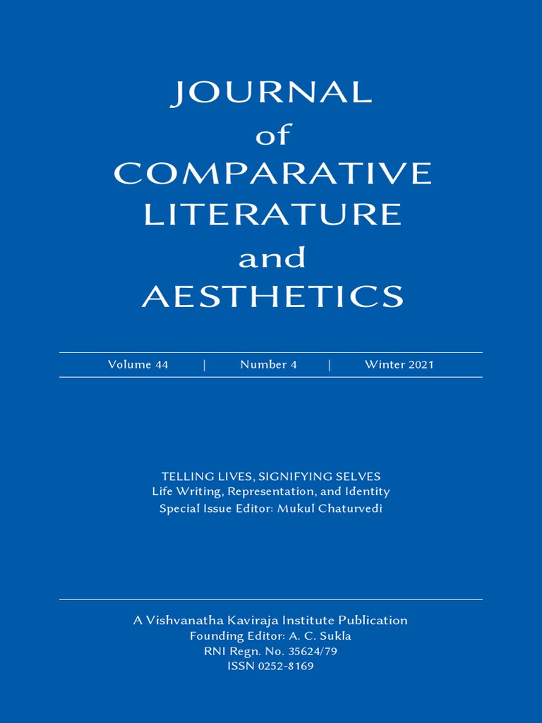 Journal of Comparative Literature and Aesthetics picture