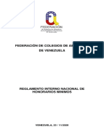 Federación de Colegios de Abogados de Venezuela REGLAMENTO NACIONAL de HONORARIO (2)