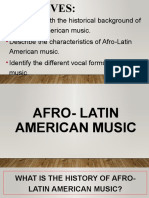 2ND Music Lesson - 1 Afro Latin - American - Music