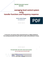 Analysis of Averaging Level Control Using Transfer Functions and Freq Resp - FM1220 - 2021