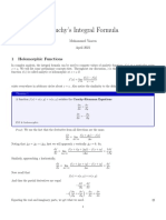 Note On Cauchy Integral Formula