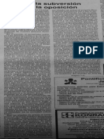 Fernando Cepeda, De la subversión a la oposición El Tiempo, junio 11, pp. 5, 7A