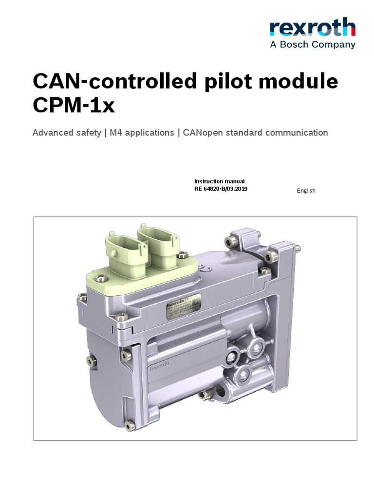 CAN-controlled Pilot Module CPM-1x | PDF | Electrical Engineering ...