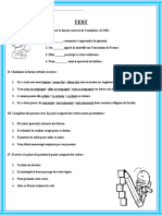 Le Passe Compose Avec Avoir Controle Devaluation Exercice Grammatical Feuille 11716