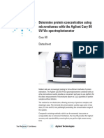 Determine Protein Concentration Using Microvolumes With The Agilent Cary 60 UV-Vis Spectrophotometer