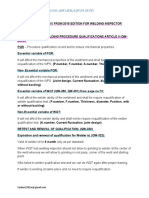 Asme Section Ix From 2015 Edition For Welding Inspector