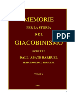BARRUEL(AUGUSTIN)-5-Memorie Per La Storia Del Giacobonismo-Tomo V