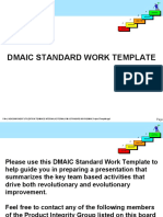 Dmaic Standard Work Template: Control Control
