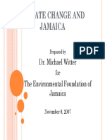 Climate Change and Jamaica: Dr. Michael Witter The Environmental Foundation of Jamaica